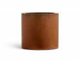 Кашпо TREEZ Effectory Corten Steel Циллиндр Бархатистая окись 