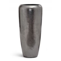 Кашпо Effectory Metal Дизайн-конус Стальное серебро 